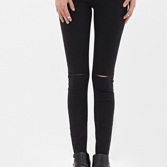 Black Skinny Jeans - Picture 2 of 3